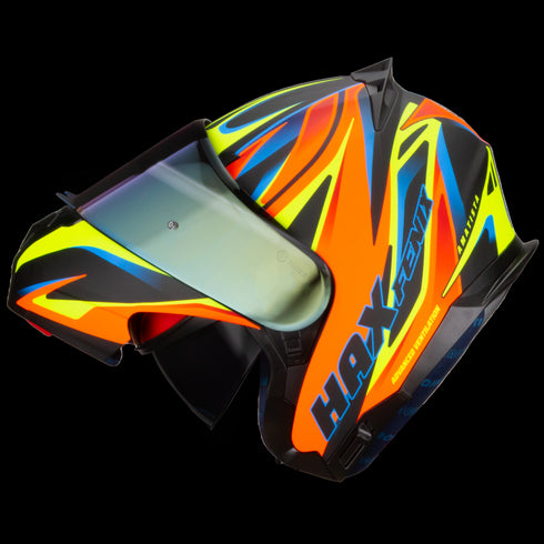 Casco Amatista Fenix Nar/Ama/azul Hax